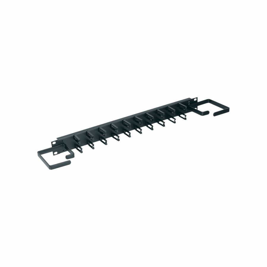 Middle Atlantic 1RU D-Ring Horizontal Rack Cable Manager with Cable Clips