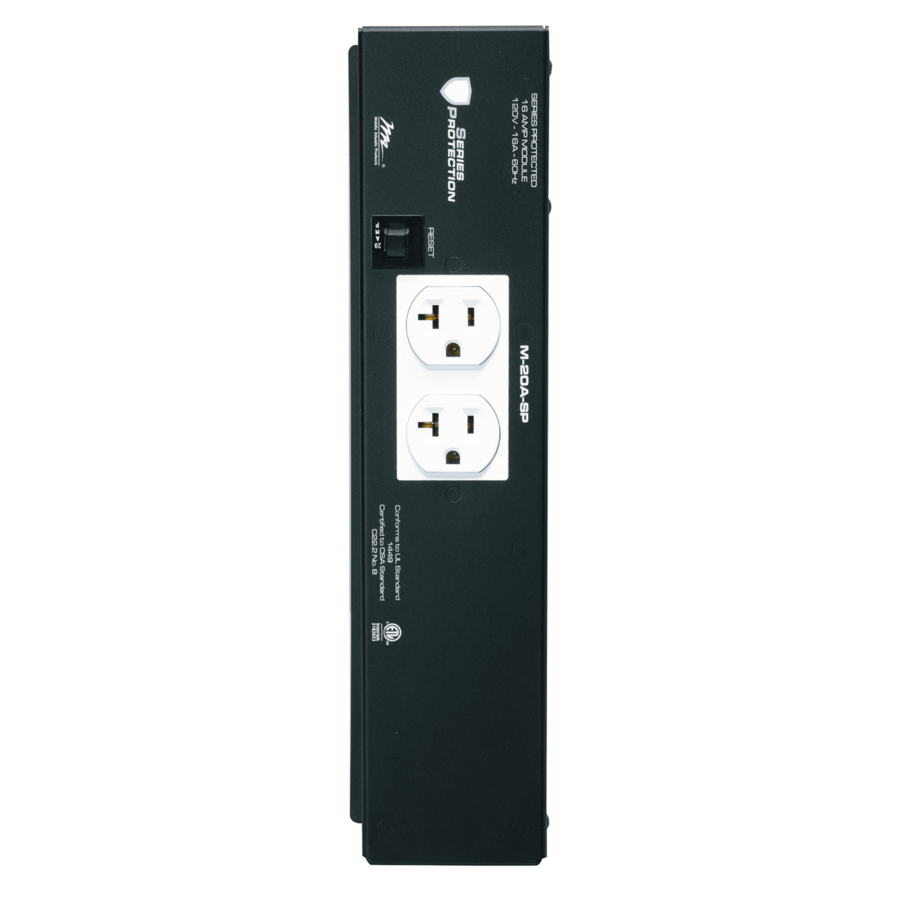 Middle Atlantic MPR Module, 20 A, Duplex, Series Surge