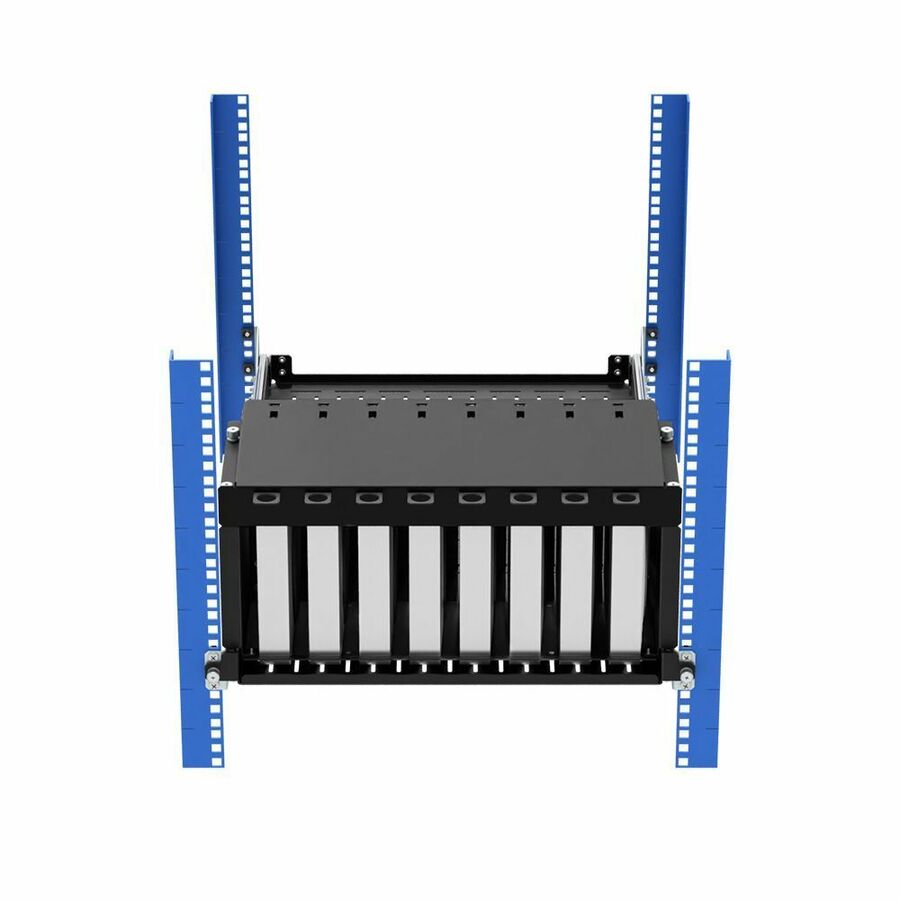 Rack Solutions Mounting Bracket for Desktop Computer, Mac mini, PC - Black - Vertical - TAA Compliant