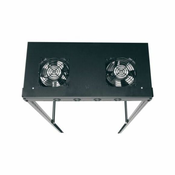 Middle Atlantic AC Fan Kit for Slim 5 Series Rack - 114 CFM, 2 AC Fans - 4 Fan guards - Black