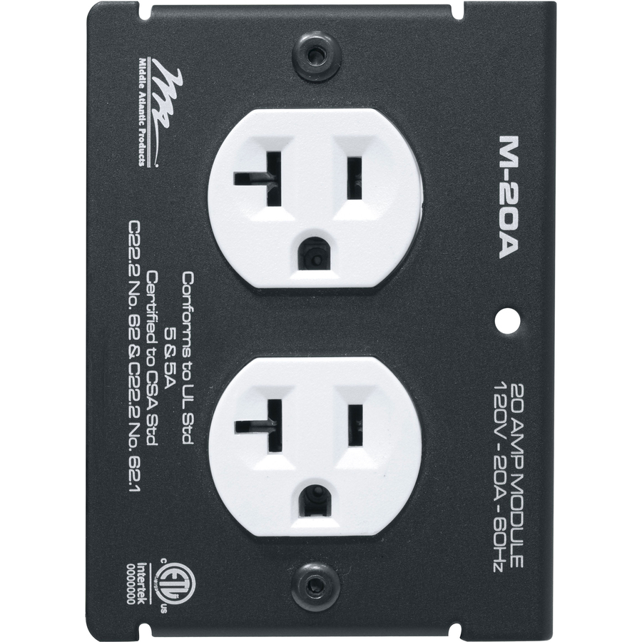 Middle Atlantic MPR Module, 20 A, Duplex