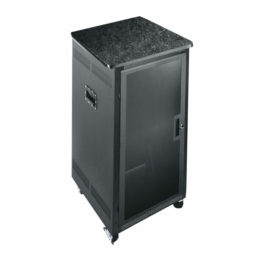 Middle Atlantic PTRK Series 21RU Portable Rolling 4-Post Rack - 24in Depth Floor Standing Rack