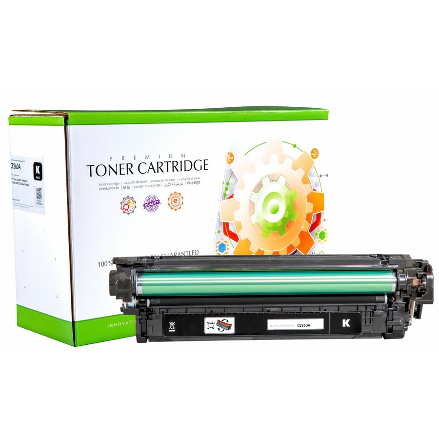 Static Control Remanufactured Laser Toner Cartridge - Alternative for HP (CE260A) - Black Pack