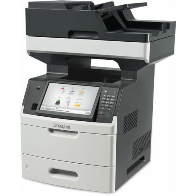 Lexmark MX711DE Wired Laser Multifunction Printer - Monochrome - Gray, White