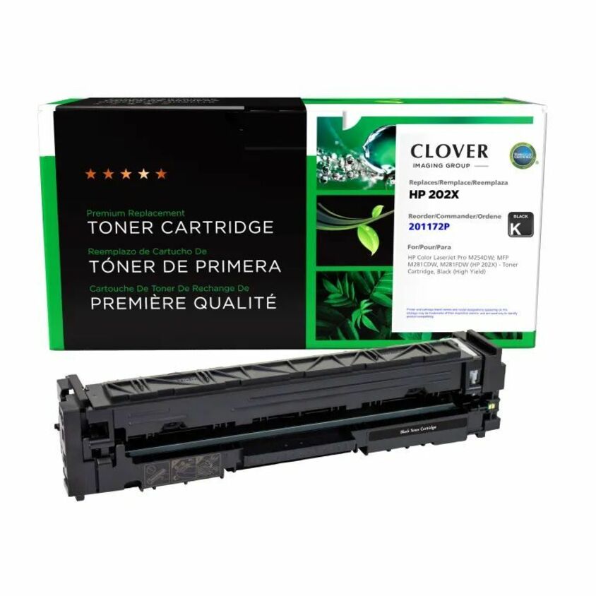 CIG 201172P Remanufactured High Yield Laser Toner Cartridge - Single Pack 202, 202X (202X (CF500X)) - Black - 1 Each