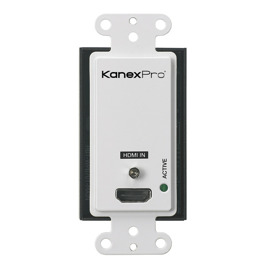 KanexPro Single HDMI 2.0 Wallplate over HDBaseT 70M w/ IR & POC Receiver Set