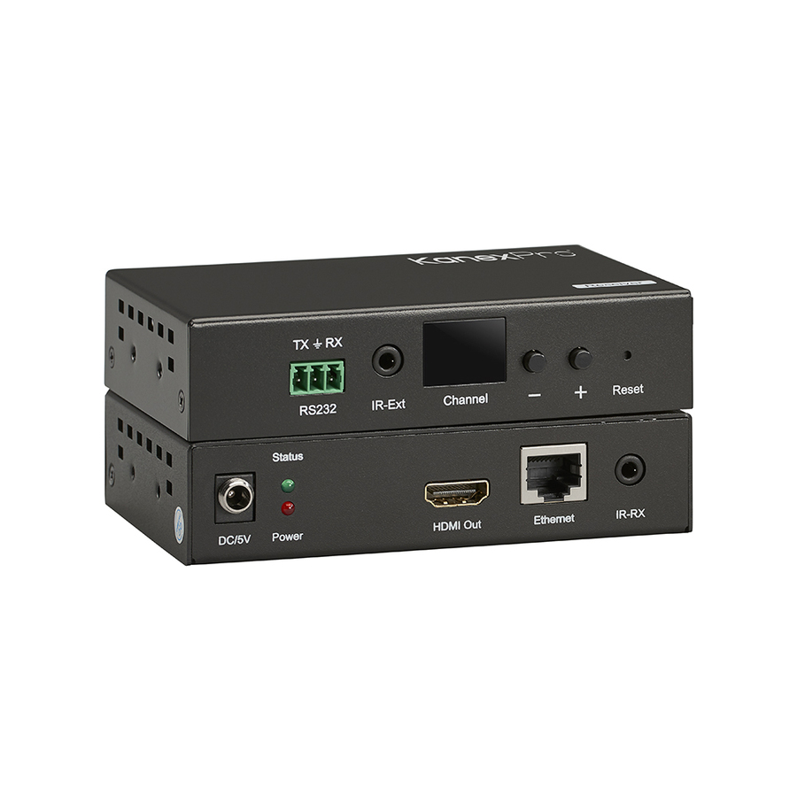 KanexPro NetworkAV H.264 HDMI Receiver over IP w/ POE & RS-232