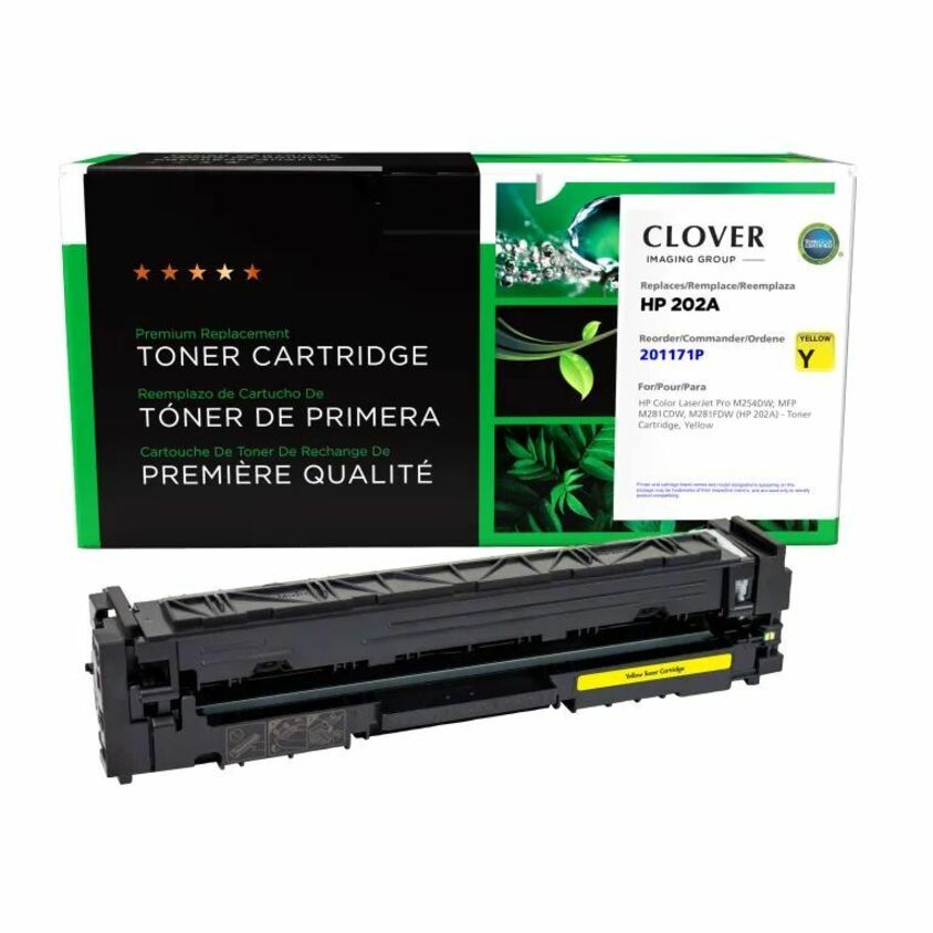 Clover Imaging Remanufactured Yellow Toner Cartridge for HP 202A (CF502A)