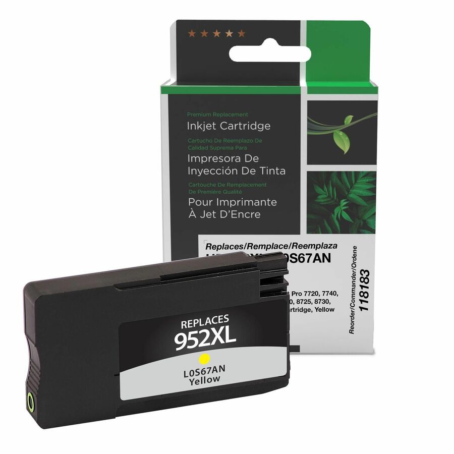 Clover Imaging Remanufactured High Yield Yellow Ink Cartridge for HP 952XL (L0S67AN)