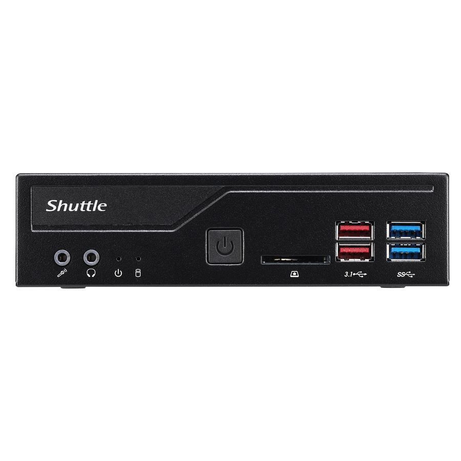 Shuttle XPC slim DH370 Barebone System - Slim PC - Socket H4 LGA-1151 - 1 x Processor Support