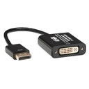 Tripp Lite by Eaton DisplayPort to DVI Active Adapter Video Converter, DP ver 1.2, (M/F), 6-in. (15.24 cm), 50 pack