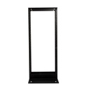 Rack Solutions 25U 2Post Rack with 12-24 Holes (Black)