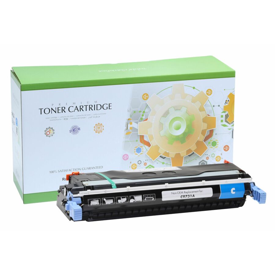 Static Control Remanufactured Laser Toner Cartridge C9731A - Cyan - 1 Pack