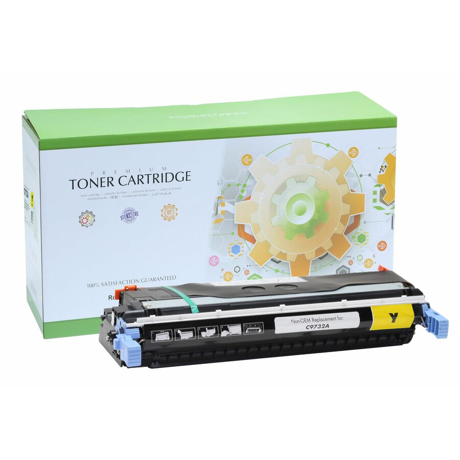 Static Control Remanufactured Laser Toner Cartridge C9732A - Yellow - 1 Pack