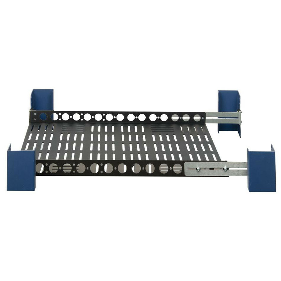 Rack Solutions Mounting Shelf for Rack - Black