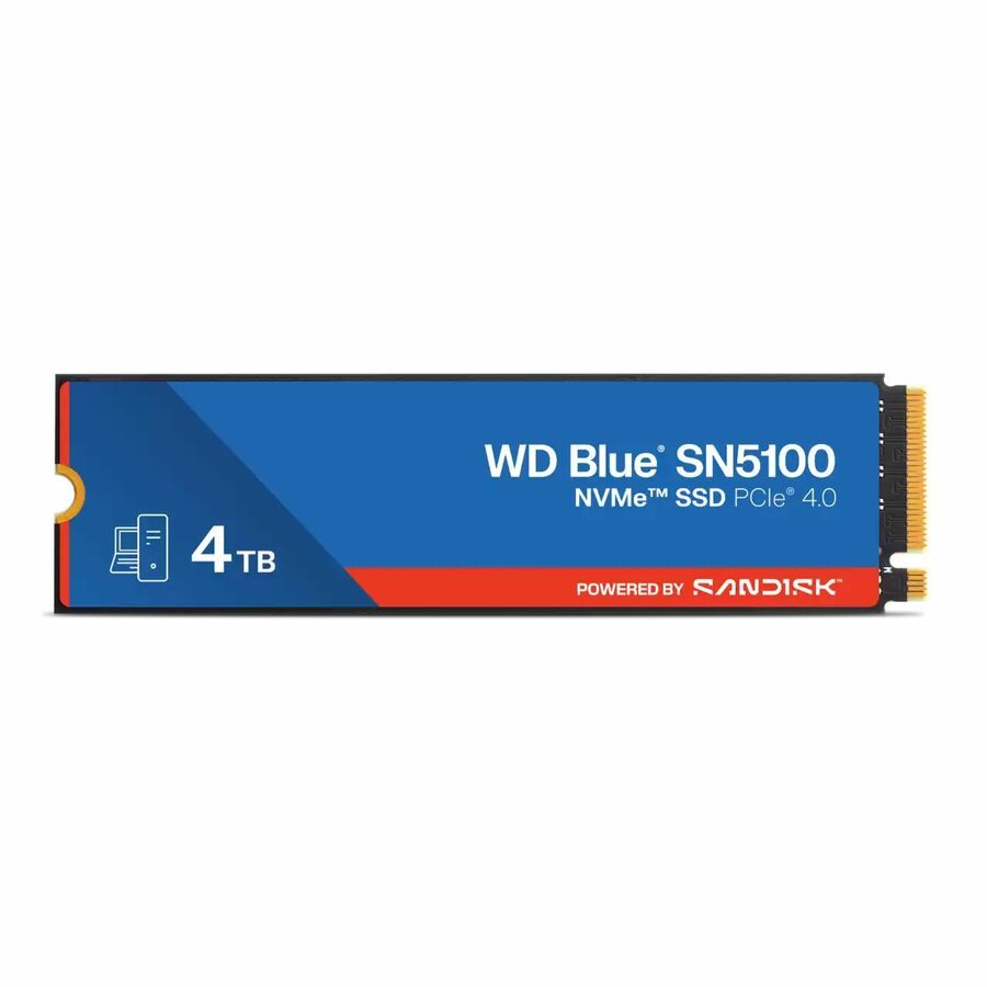 WD Blue SN5100 WDS400T5B0E-00CPE0 4 TB Solid State Drive - M.2 2280 Internal - PCI Express NVMe (PCI Express NVMe 4.0)
