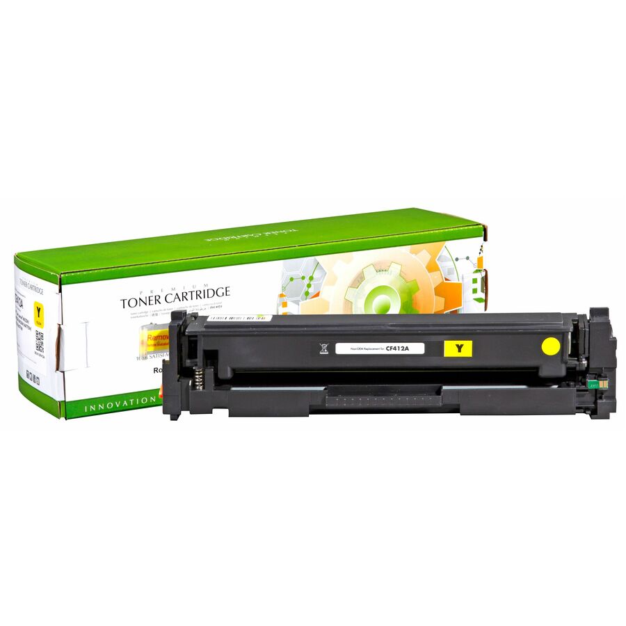 Static Control Laser Toner Cartridge - Single Pack CF412A - Yellow - 1 Pack