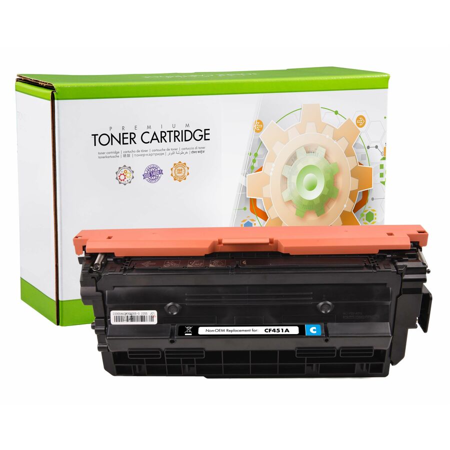 Static Control Remanufactured Laser Toner Cartridge 655A (CF451A) - Cyan - 1 Pack