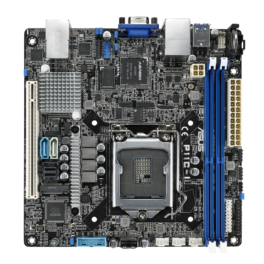 Asus P11C-I Server Motherboard - Intel C242 Chipset - Socket H4 LGA-1151 - Mini ITX