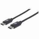 USB-C to USB-C Cable, 2m, Male to Male, 480 Mbps (USB 2.0), 3A, Hi-Speed USB, Black, Lifetime Warranty, Equivalent to USB2CC2M