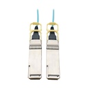 Eaton Tripp Lite Series QSFP28 to QSFP28 Active Optical Cable - 100GbE, AOC, M/M, Aqua, 10M (32.8 ft.)