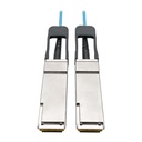Eaton Tripp Lite Series QSFP+ to QSFP+ Active Optical Cable - 40Gb, AOC, M/M, Aqua, 3M (9.84 ft.)