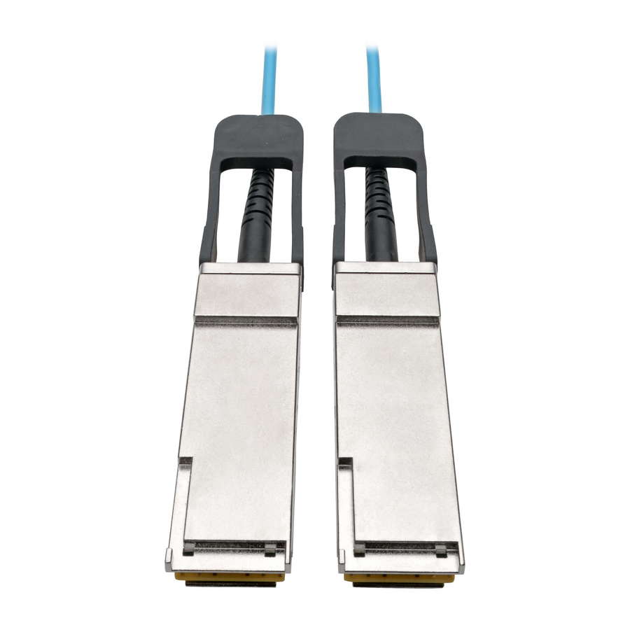 Eaton Tripp Lite Series QSFP+ to QSFP+ Active Optical Cable - 40Gb, AOC, M/M, Aqua, 2M (6.56 ft.)