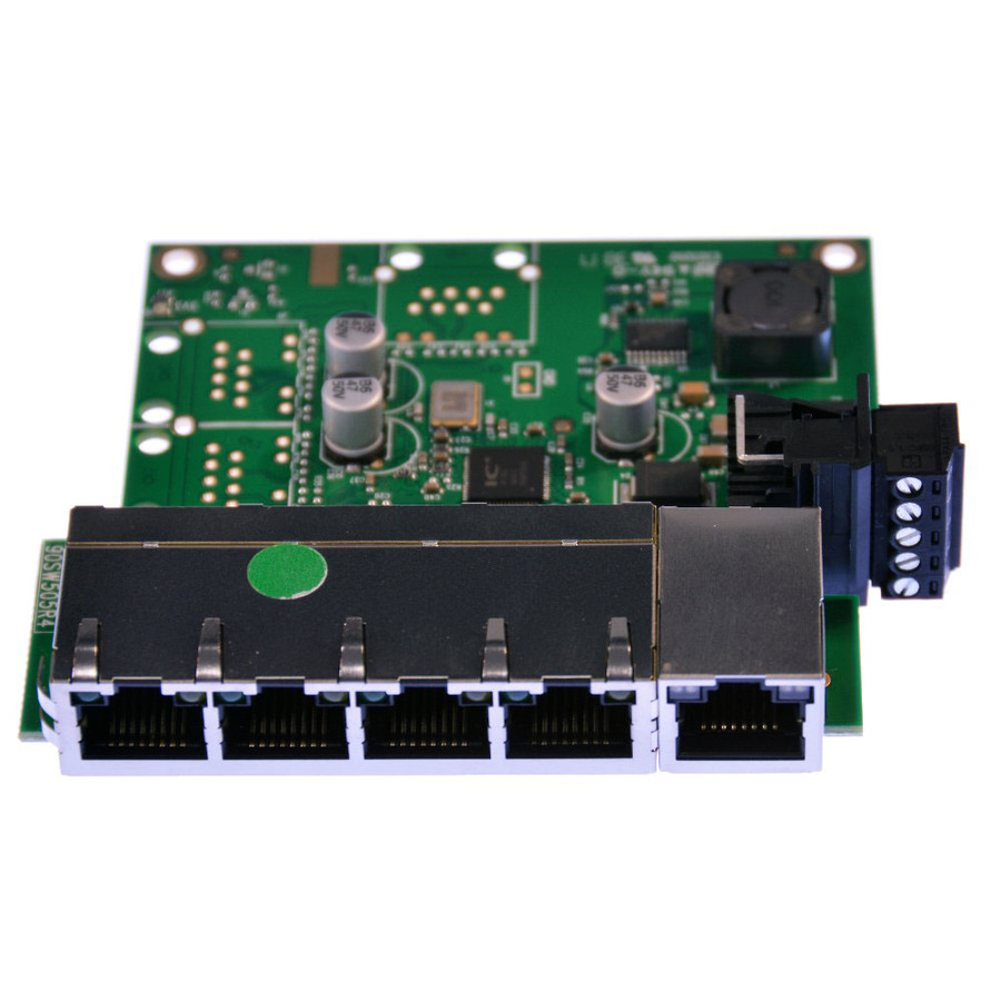 Brainboxes Industrial Embeddable 5 Port Ethernet Switch