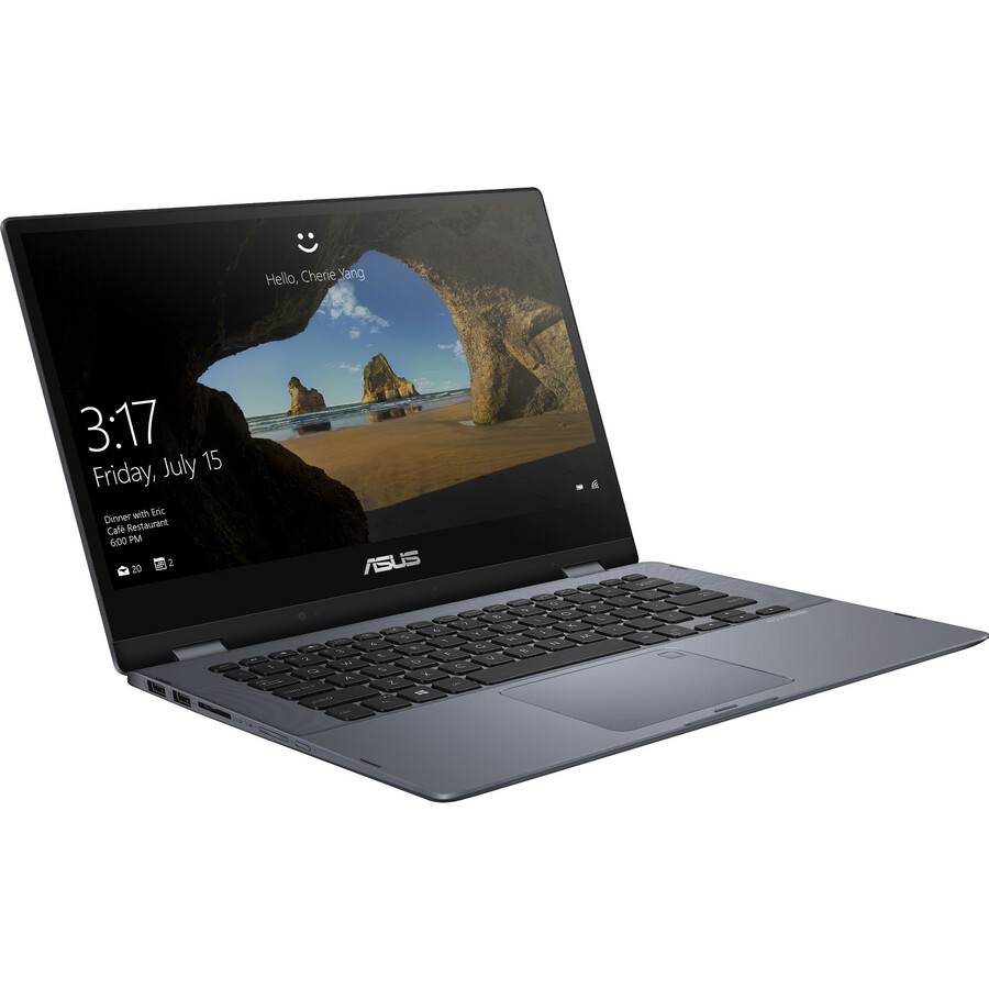 Asus VivoBook Flip 14 TP412 TP412UA-DB71T 14" Touchscreen Convertible Notebook - Intel Core i7 8th Gen i7-8550U - 8 GB - 256 GB SSD - Star Gray