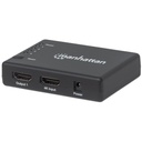 HDMI Splitter 4-Port (Compact), 4K@30Hz, Displays output from x1 HDMI source to x4 HD displays (same output to four displays), AC Powered (cable 0.7m), Black, Three Year Warranty