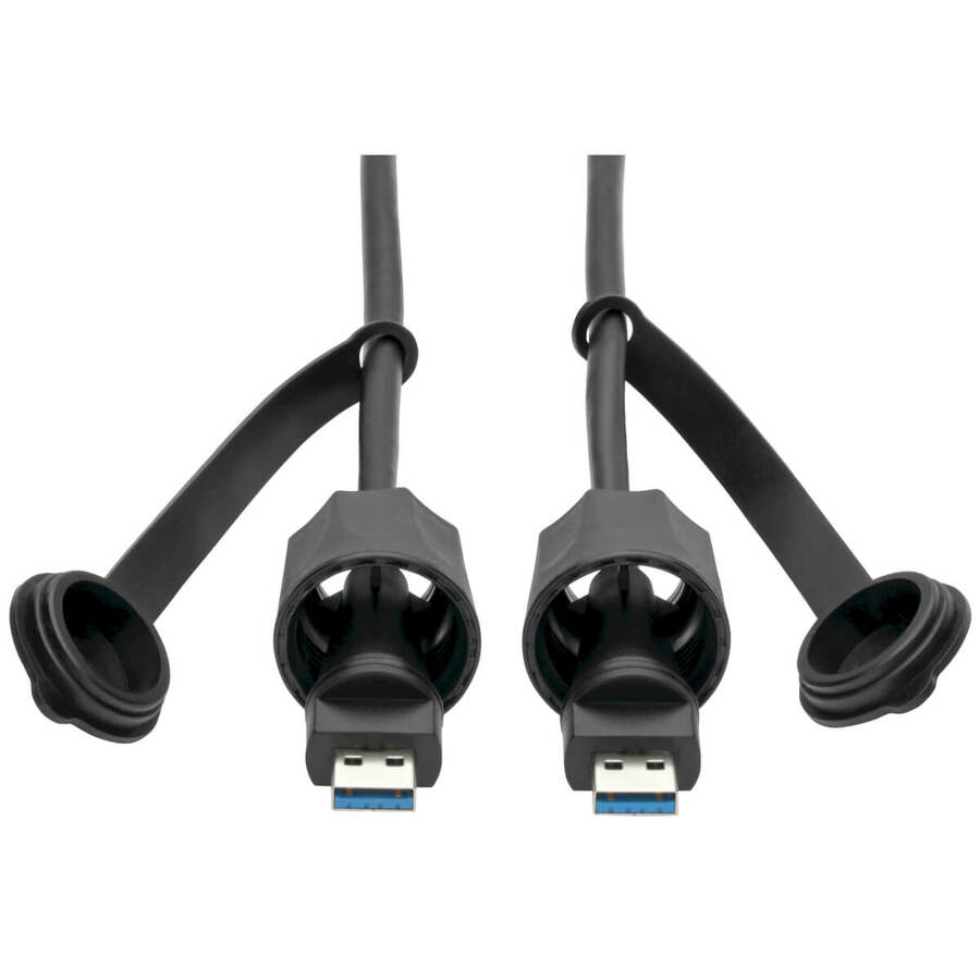 Tripp Lite by Eaton USB 3.0 SuperSpeed A to A M/M Cable Industrial - IP68 Shielded 3 ft. (0.91 m) TAA