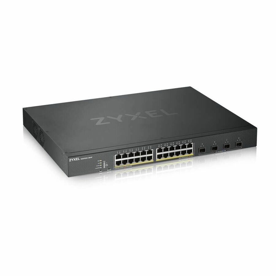 ZYXEL XGS1930-28HP 24-Port Gigabit Smart Nebula Cloud Managed PoE Switch | 24 PoE+ Ports at 375W with 4 SFP+ 10G Uplinks