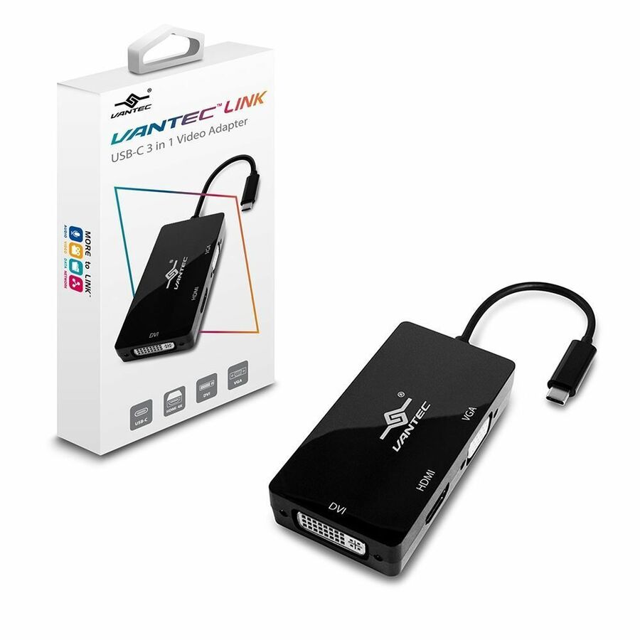 Vantec Link USB C 3 in 1 Video Adapter