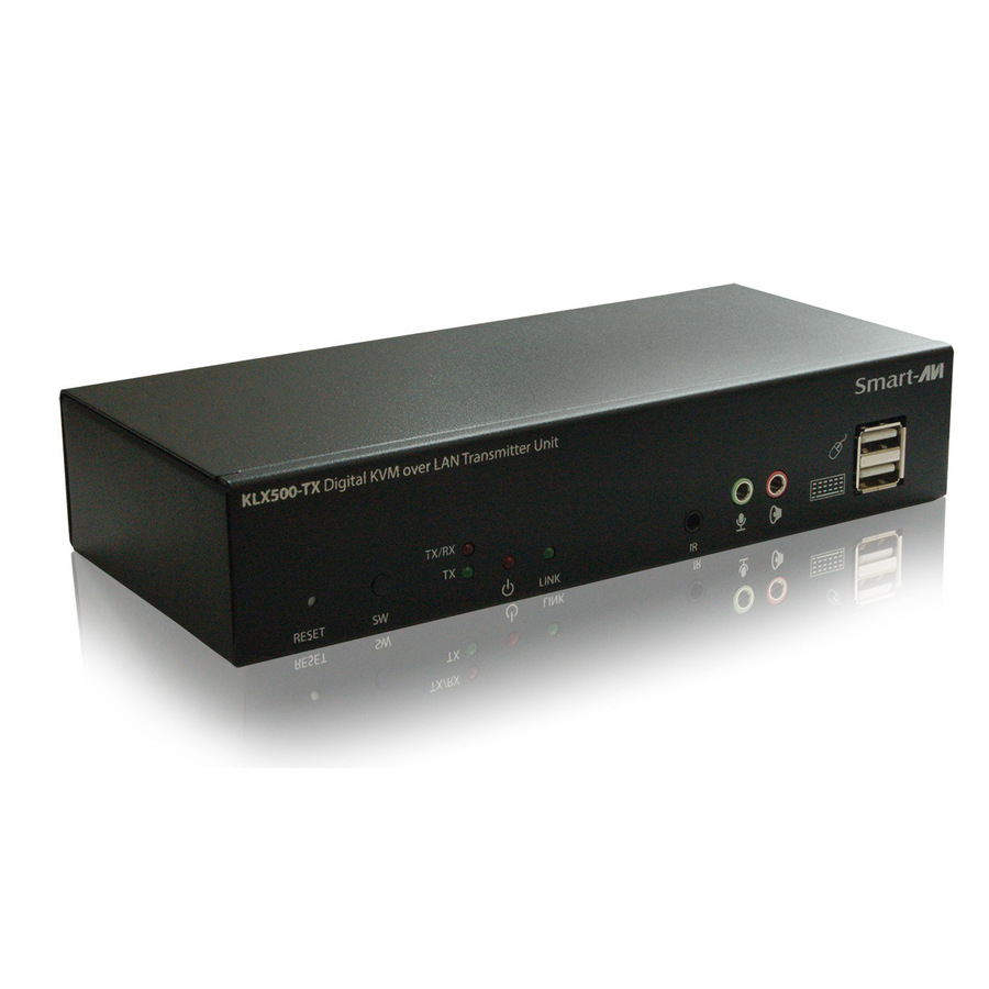 SmartAVI DVI-D KVM with Audio Point-to-Point Extender over LAN or CAT5e/6
