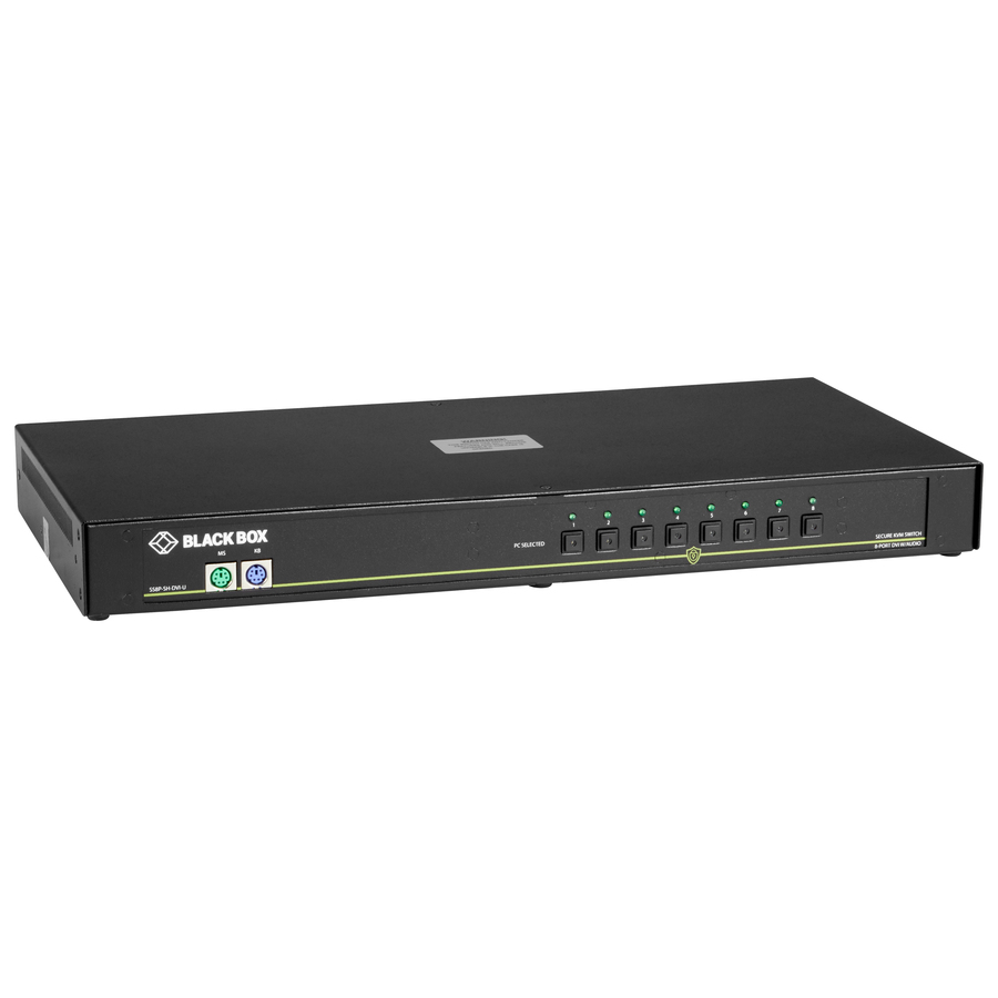 Black Box NIAP 3.0 Secure 8-Port Single-Head DVI-I KVM Switch