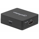 HDMI Splitter 2-Port , 1080p, Black, Displays output from x1 HDMI source to x2 HD displays (same output to both displays), USB-A Powered (cable included, 0.7m), Three Year Warranty