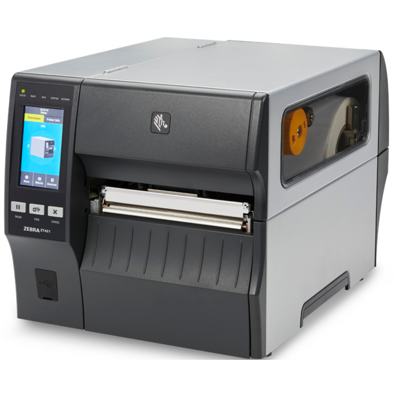 Zebra ZT421 Industrial Direct Thermal/Thermal Transfer Printer - Label Print - USB - Serial - Bluetooth