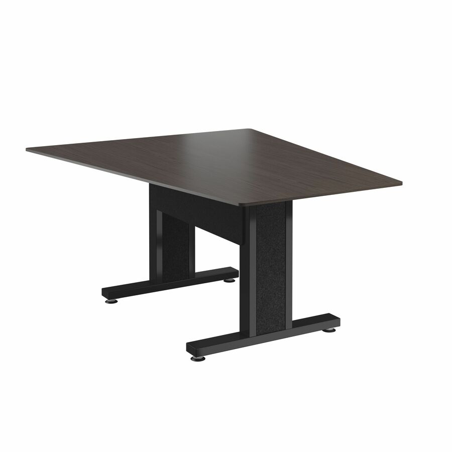 Middle Atlantic Forum Series Angle Table for 3 - 5 People - 59in Length - Asian Night Table Top with Dark Table Base