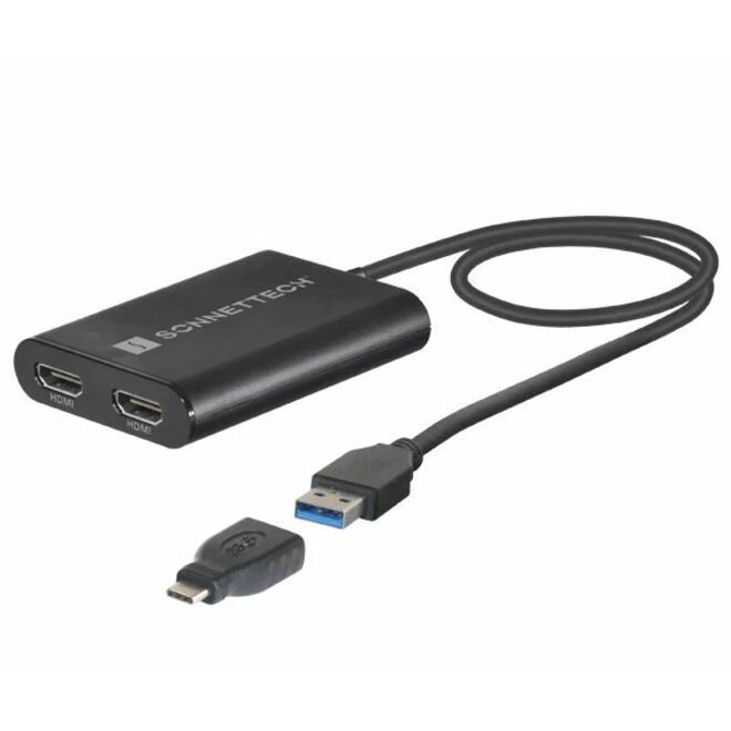 Sonnet USB 3 DisplayLink Dual 4K 60Hz HDMI Adapter