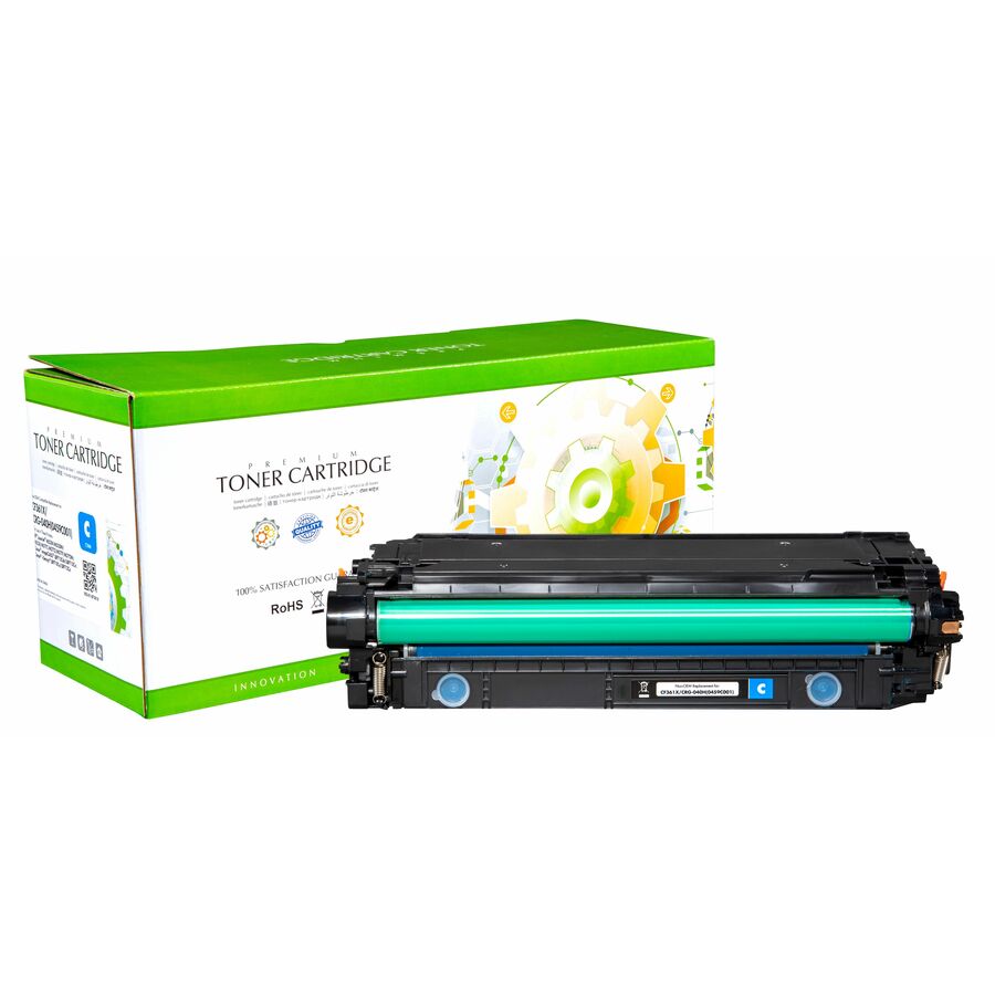 Static Control Remanufactured High Yield Laser Toner Cartridge 508X (CF361X,0459C001) - Cyan - 1 Pack