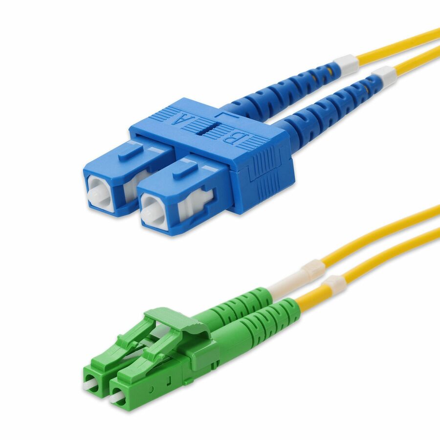 AddOn 1m SC to ALC Yellow OS2 Duplex OFNR (Riser-Rated) SMF Fiber Patch Cable