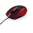Verbatim Corded Notebook Optical Mouse - Red