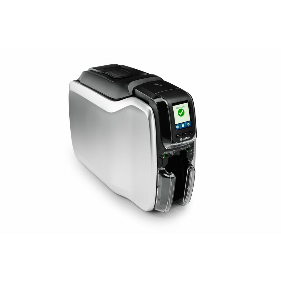 Zebra ZC300 Single Sided General Access Control, Academic, Financial Services, Retail, Hospitality, Desktop Dye Sublimation/Thermal Transfer Printer - Color - Card Print - Fast Ethernet - USB - Near Field Communication (NFC)