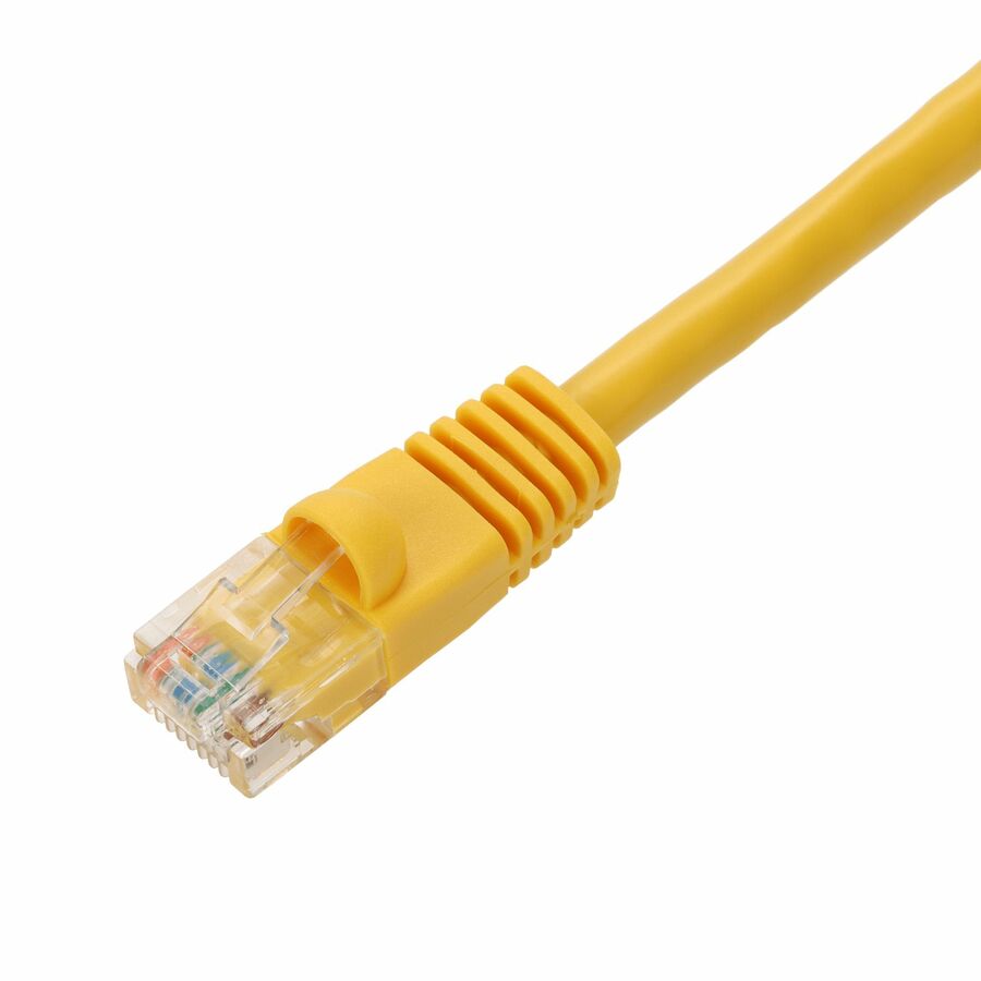 AddOn 50-Pack 1ft Yellow CAT 6A PVC Ethernet Cable Snagless Bubble Boot RJ-45 M/M