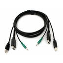 SmartAVI 6 ft KVM USB DisplayPort Cable