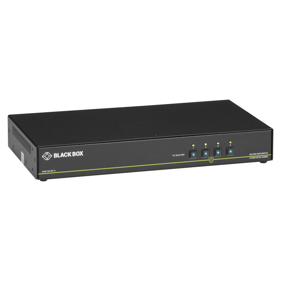 Black Box NIAP 3.0 Secure 4-Port Single-Head DisplayPort KVM Switch
