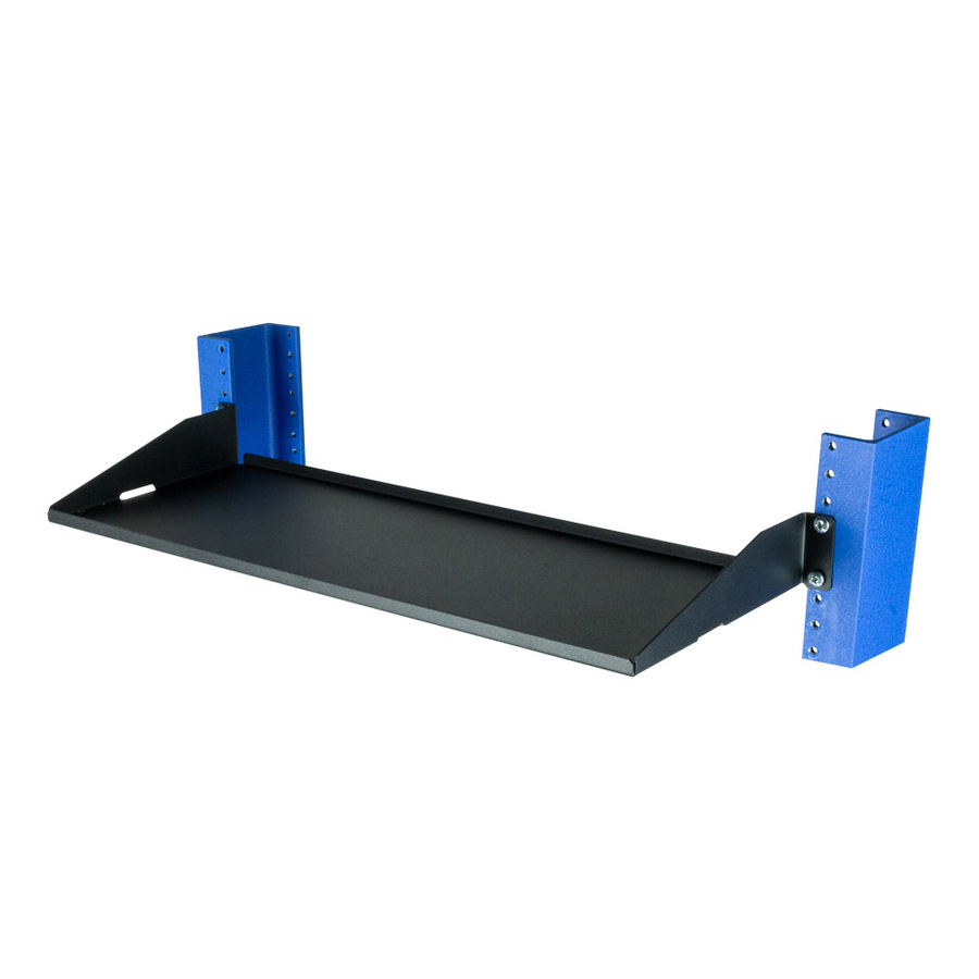 Rack Solutions 1U 2Post Solid Cantilever Shelf 7in (D) - Flanged Up