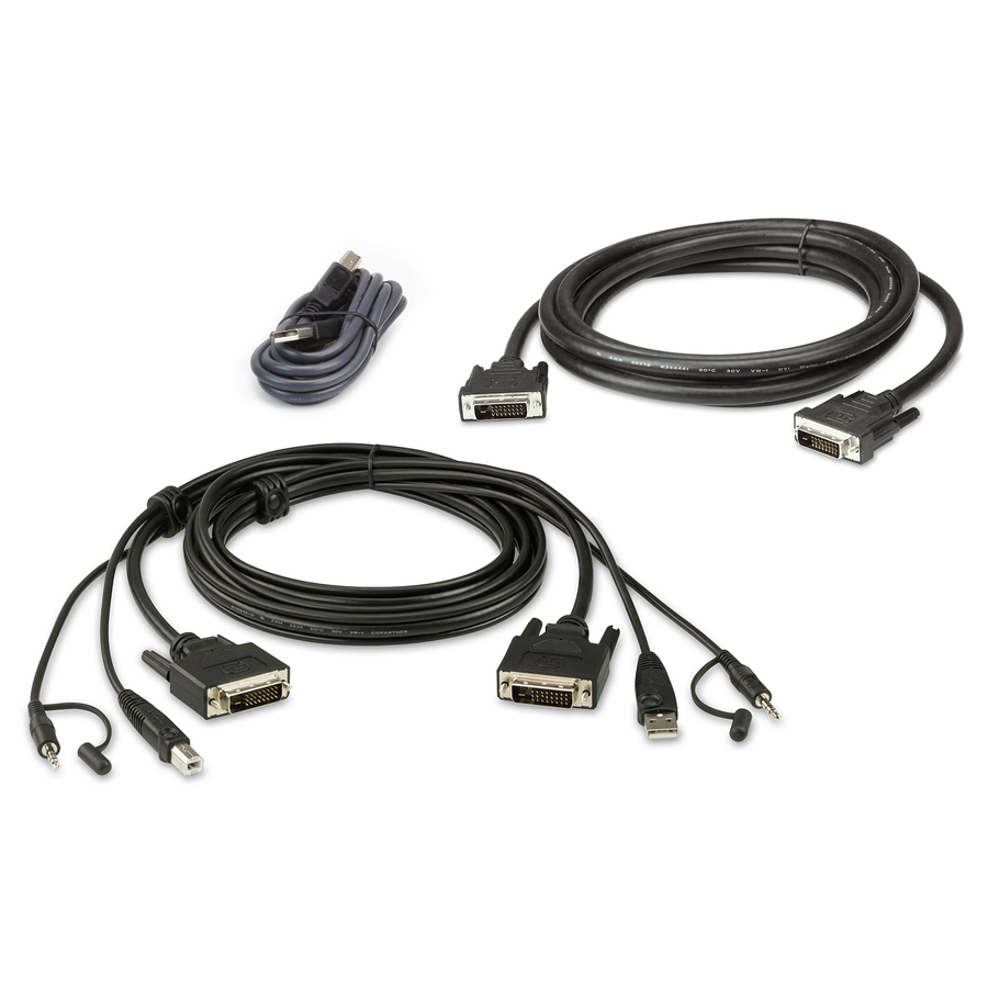 ATEN 2L-7D02UDX3 1.8M USB DVI-D Dual Link Dual Display Secure KVM Cable Kit