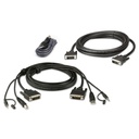ATEN 2L-7D02UDX3 1.8M USB DVI-D Dual Link Dual Display Secure KVM Cable Kit