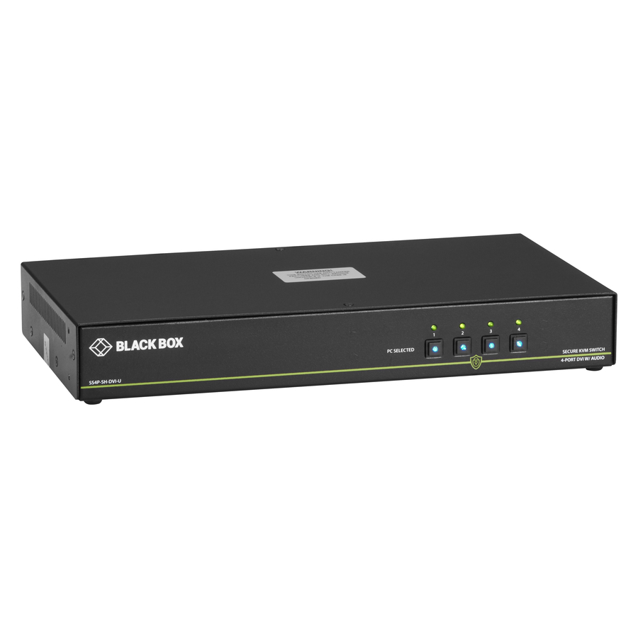 Black Box NIAP 3.0 Secure 4-Port Single-Head DVI-I KVM Switch